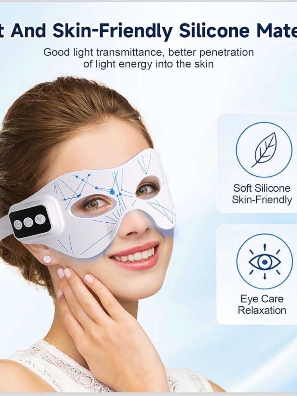 Flexible Silicone Facial Shield for Eye Contour & Cheek Care - Picture 4 of 4